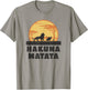 Disney The Lion King Hakuna Matata Crew Sideview Silhouettes , Men, Slate Grey, Large