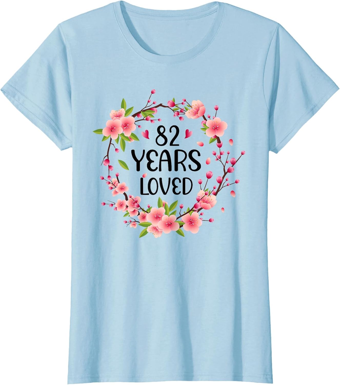 Floral 82 Years Old 82nd Birthday Women 82 Years Loved