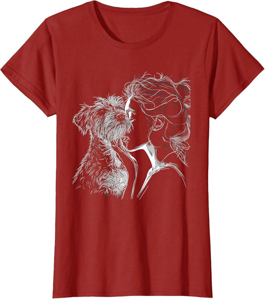 Schnauzer Mom Dog Art Schnauzer Lover Mother's Day