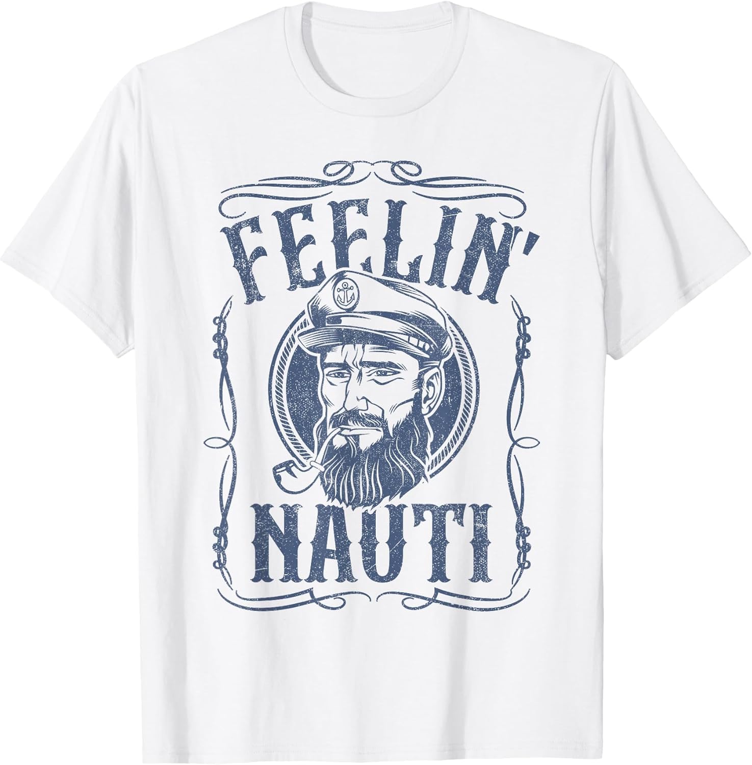 Funny Feelin Nauti Boat Captain Pontoon Sailing Sailor Gift