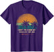 Sunset Beach Palm Trees Summer Vibes Retro Tropical Summer