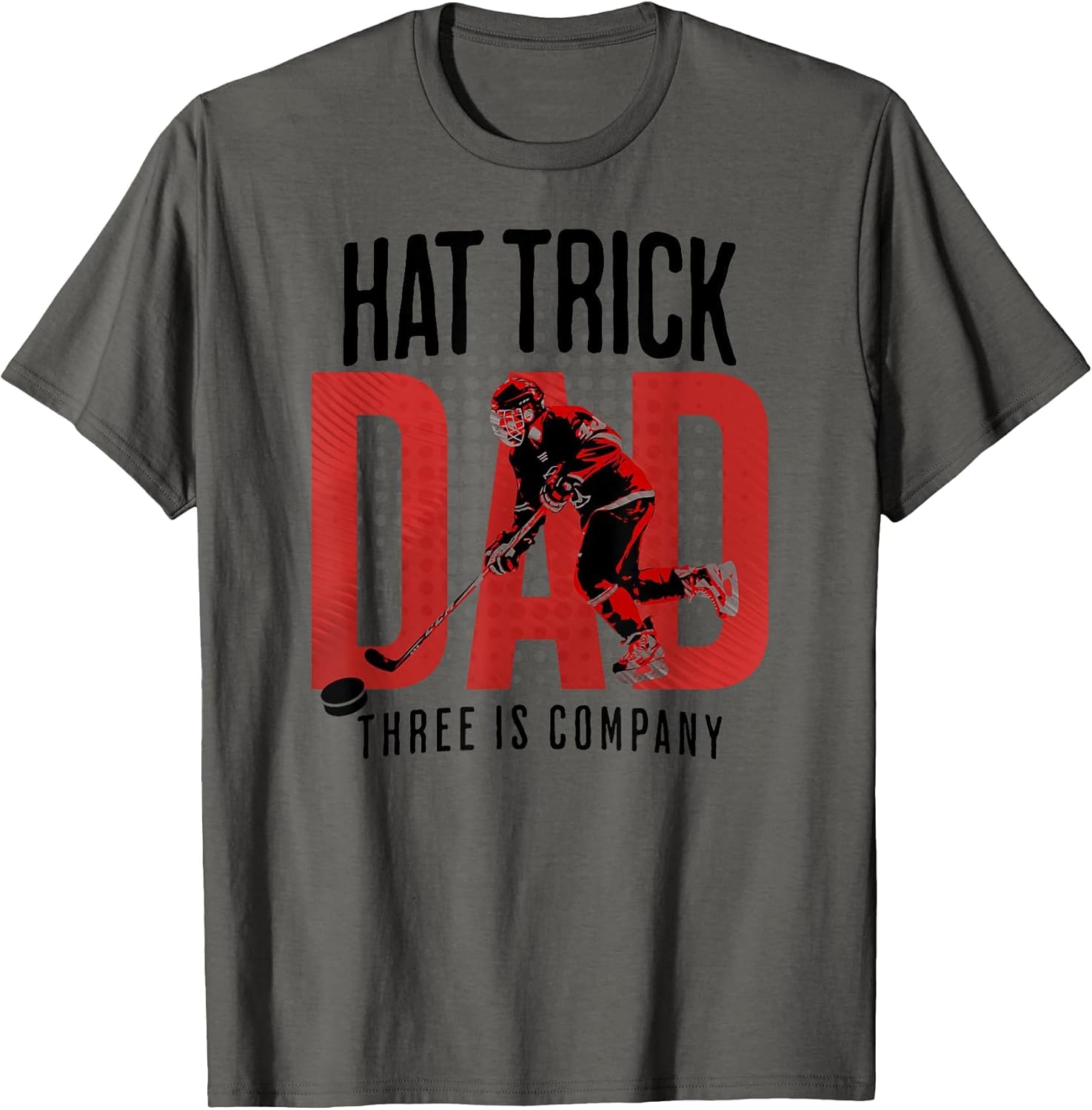 Funny Hat Trick New Dad Parent Baby Reveal Ice Hockey Theme