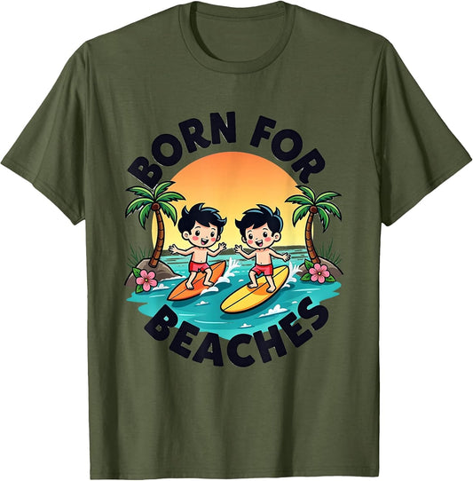Born for Beaches Hawaiian Boys Tropical Design