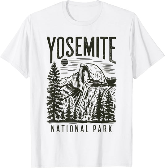 Retro Yosemite Half-Dome National Park Vintage