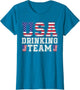 USA Drinking Team Funny Drinking Beer Lover 4th of July