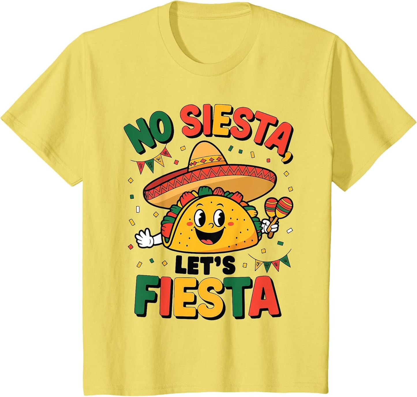 Funny No Siesta Let's Fiesta Cinco Mayo Taco Men Boy Toddler