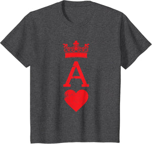 Ace of Hearts Blackjack Cards Halloween Matching Couple