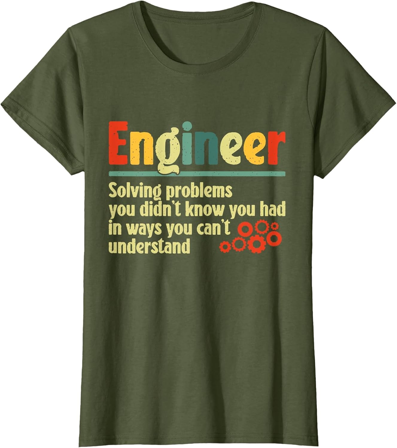 Funny Engineer Design Men Women Engineer Solving Problems