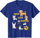Peace Love Puppies Paw Print T Shirt