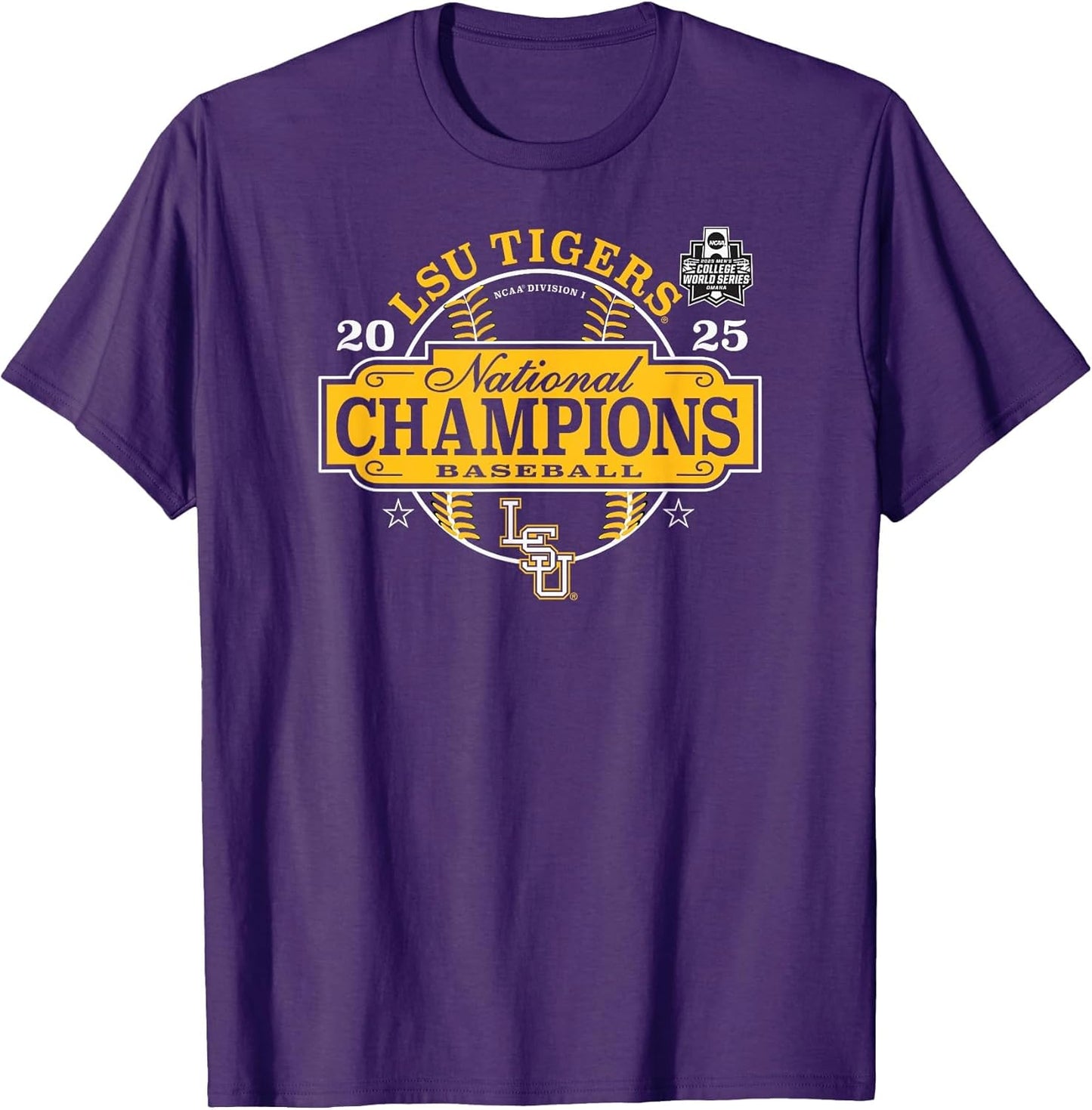 LSU Tigers Baseball National Champs 2025 MCWS Winner