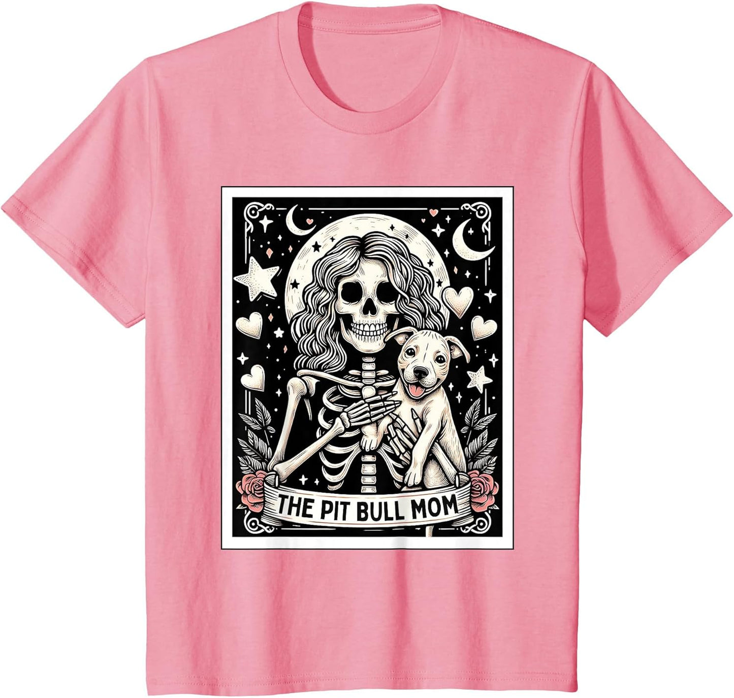 Pitbull Mom Tarot Card Cute Skeleton Pittie Mom Women Girls