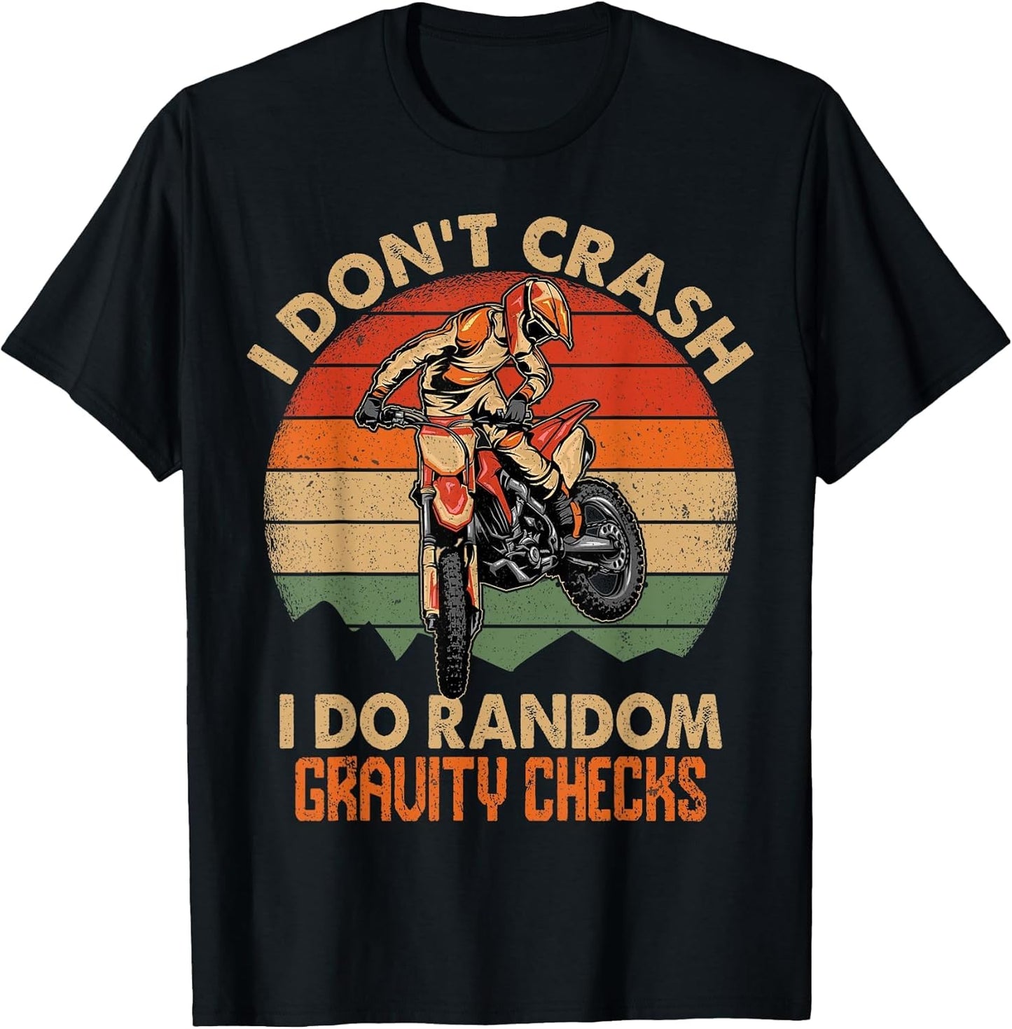 Funny Dirt Bike Shirt Boys Men Motocross Dirt Bike Rider