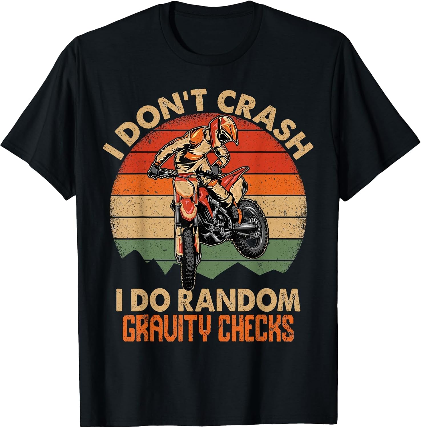 Funny Dirt Bike Shirt Boys Men Motocross Dirt Bike Rider