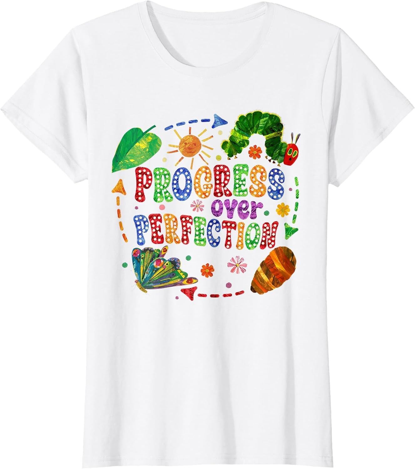 Progress Over Perfection Caterpillar Back to School Teachers