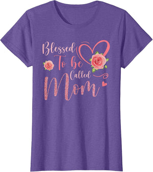 Blessed to Be Called Mom Cute Floral Women Mothers Day