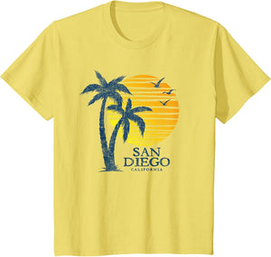 Vintage San Diego California Souvenir Beach Sunset