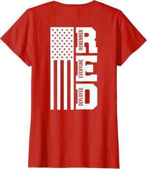 On Fridays We Wear Red Soldiers Veterans Day ON Back