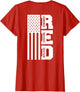 On Fridays We Wear Red Soldiers Veterans Day ON Back