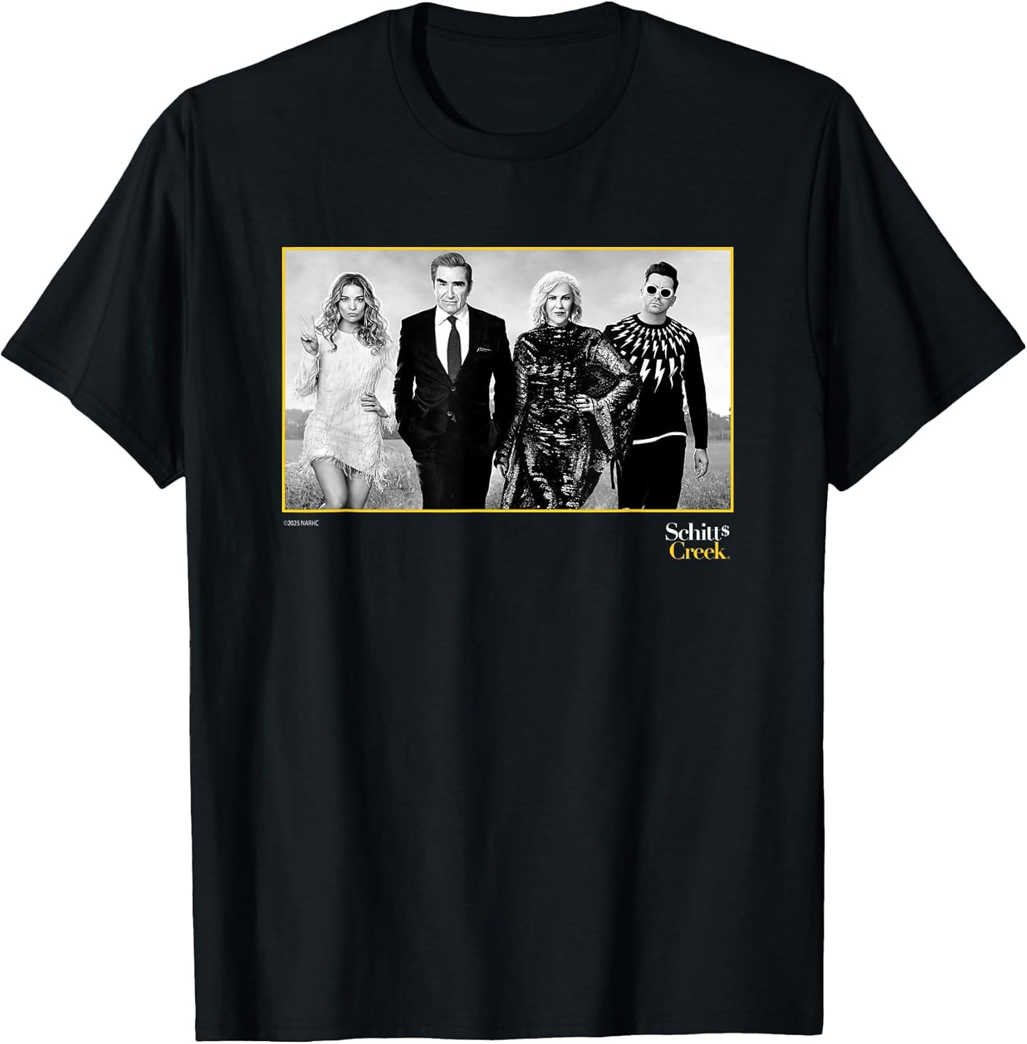 Schitt's Creek Cast Portrait with Alexis Johnny Moira David
