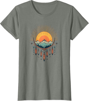 Wild and Free Hippie Mountain Dreamcatcher Boho Gift