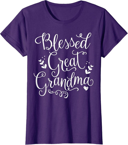 Cute Blessed Great Grandma Shirt - Grandmother