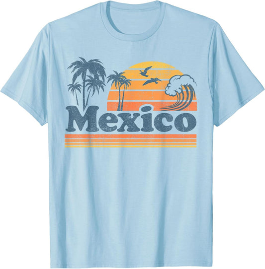 Mexico Beach Mexican Summer Vacation Sun Vintage 70's Retro