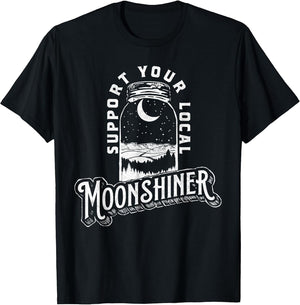 Support Your Local Moonshiner Funny Moonshine Jar Vintage