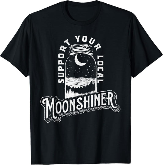 Support Your Local Moonshiner Funny Moonshine Jar Vintage