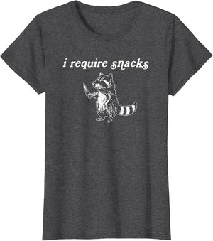 I Require Snacks Fat Raccoon, Funny Raccoon Goblincore