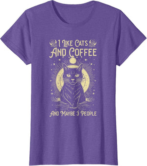 I Like Cats and Coffee and Maybe 3 People Funny Love Cats