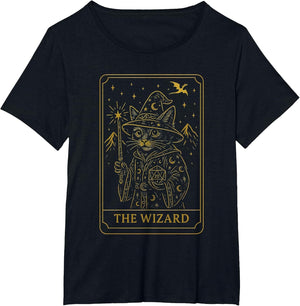 RPG Gamer Wizard D20 Dice Nerdy Geek Cat Men Women Kids