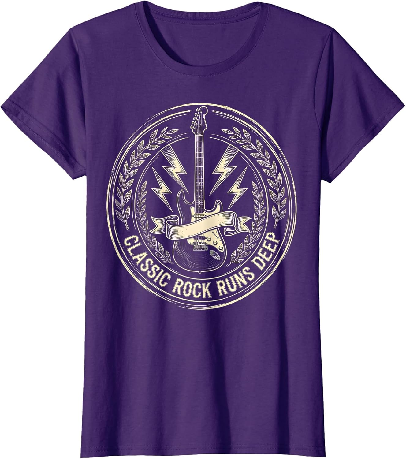 Classic Rock Runs Deep Vintage Band Design