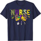 Nurse Mardi Gras Coquette Bow Stethoscope Girls Women , Men, Navy Blue, XX-Large