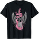 I Love Rock and Roll Pink Guitar Angel Wings Vintage