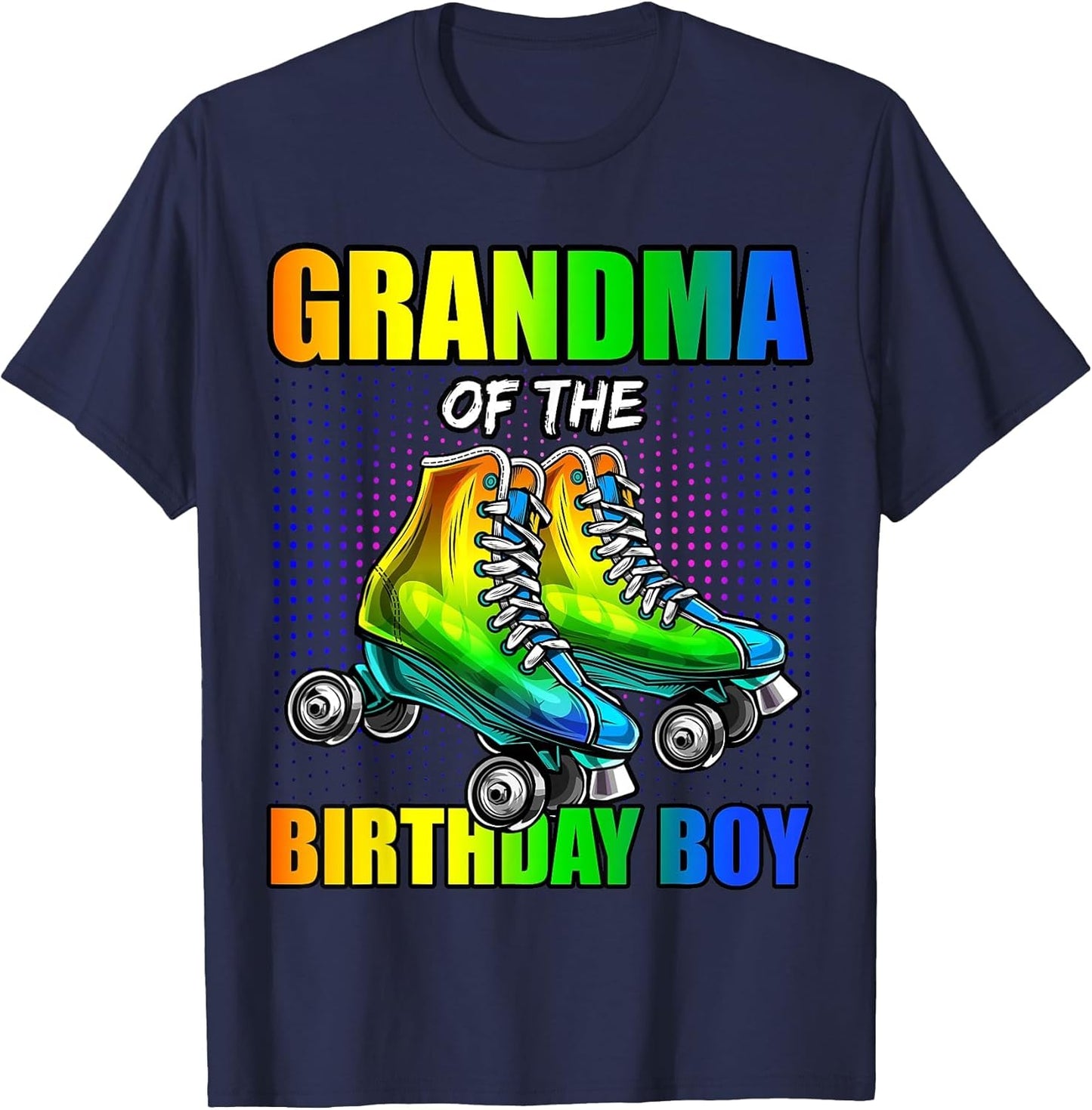 Grandma Birthday Boy Roller Skating Birthday Matching Family