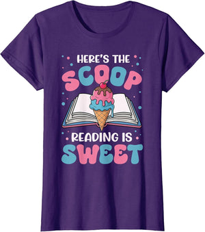 Cute Elementary Librarian Reading is Sweet