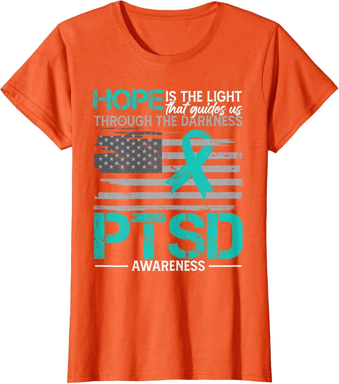 American Flag Veteran Support PTSD Awareness
