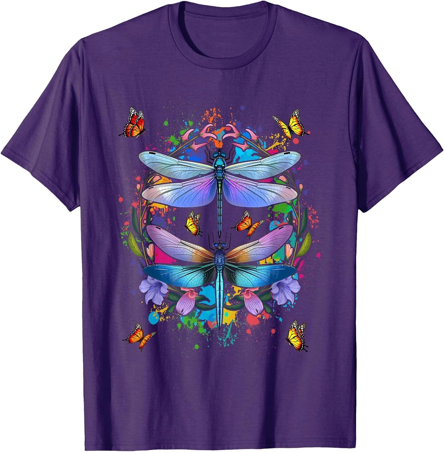 Dragonfly Chakra Color Flower Dragonflies