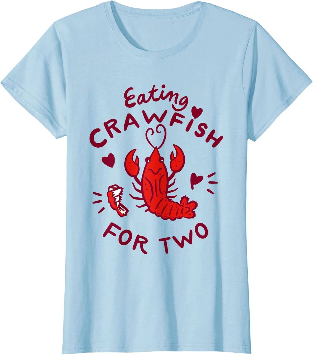 Eating Crawfish for Two Crawfish Boil Pregnancy Announcement