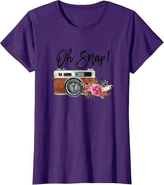 Oh Snap, Watercolor Camera, Girly Photography