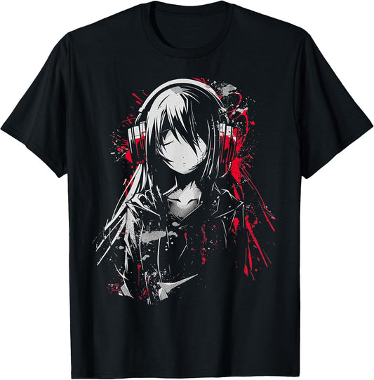 Anime Manga Motif Headphone Artwork Anime