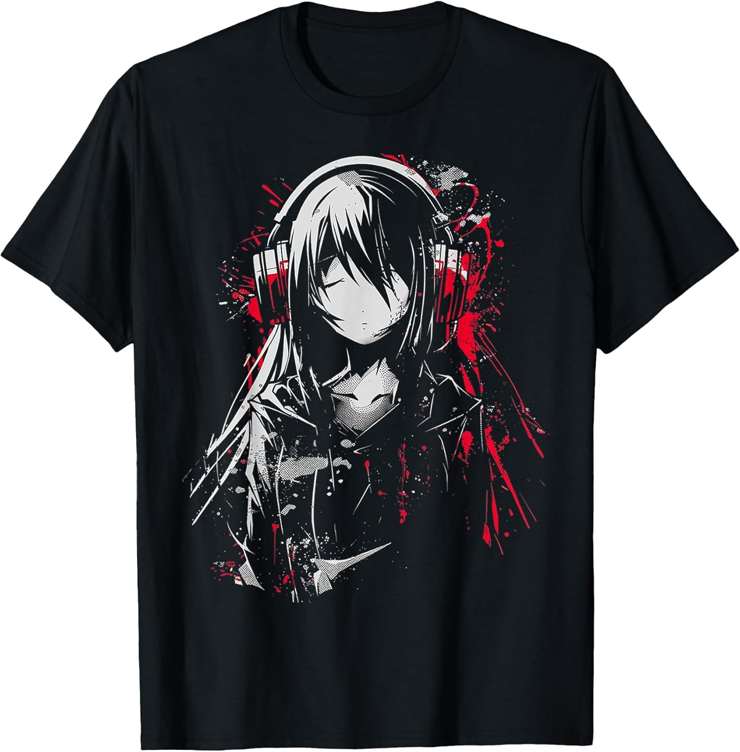 Anime Manga Motif Headphone Artwork Anime