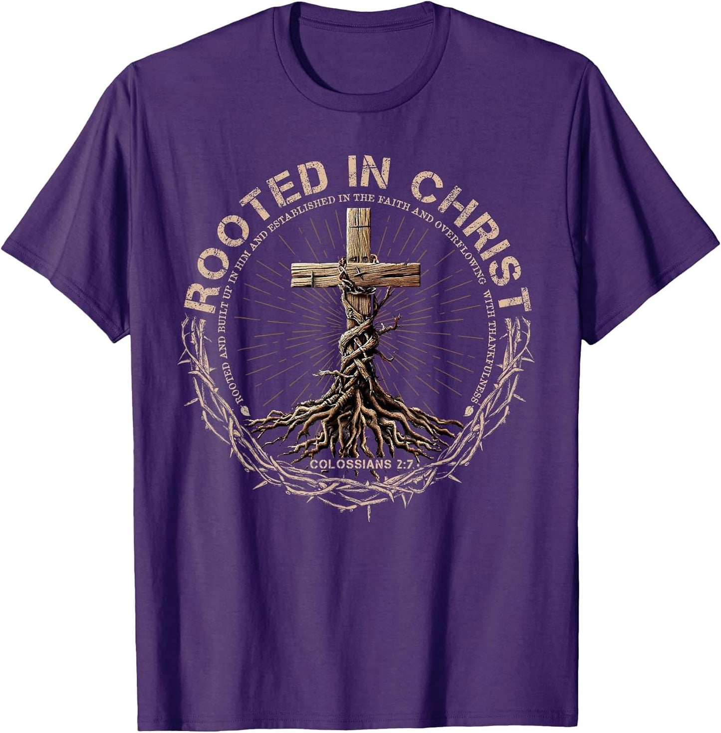 Rooted in Christ Shirt, Jesus Shirts, Christian Cross