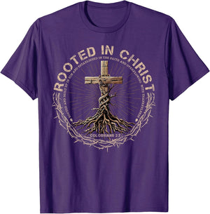 Rooted in Christ Shirt, Jesus Shirts, Christian Cross