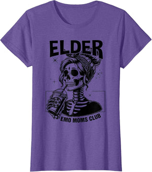 Elder Emo Moms Club Mothers Day Funny Skeleton