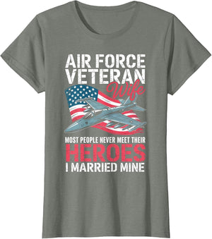Air Force Wife American Patriotic Fighter Pilot Veteran