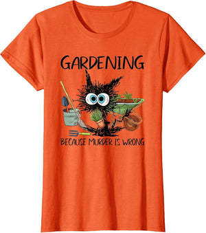 Black Cat Do Gardening Because Murder is Wrong