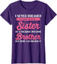 Funny Shirts for Sister from Brother