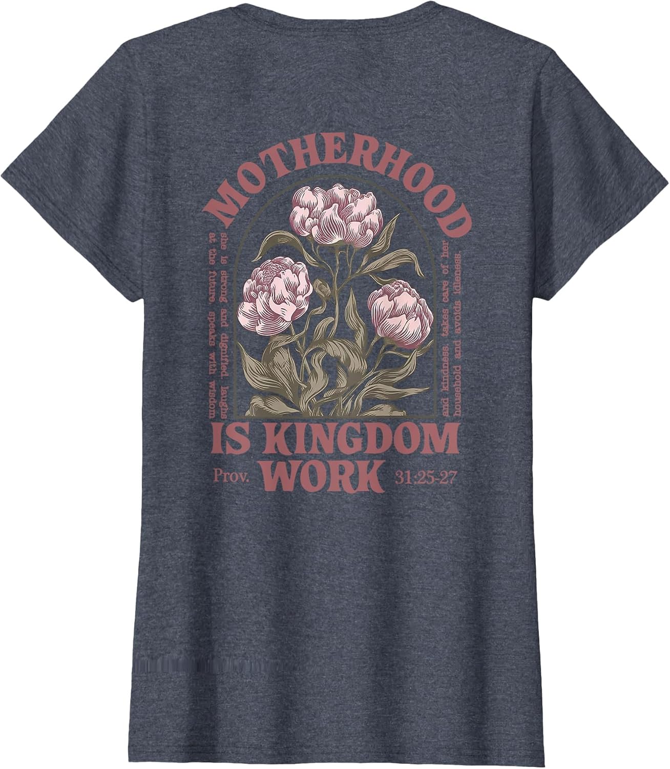 Motherhood is Kingdom Work Flower (on Back)
