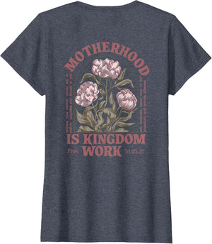 Motherhood is Kingdom Work Flower (on Back)